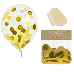 Балони с конфети, Gold