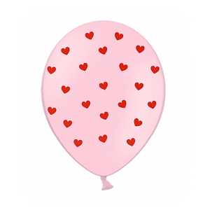 Латексови балони, Розови на сърчица