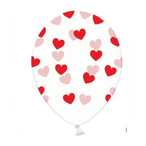Латексови балони, Прозрачни на сърчица
