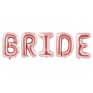 Фолиеви букви Bride - Rose gold