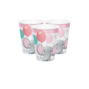 Charming Elephant Girl,Парти чашки