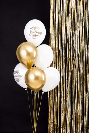 Латексови балони Gold&White