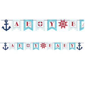Nautical Party, Банер Ahoy Baby