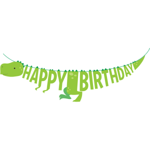 Dino party, Банер за рожден ден