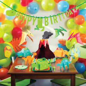 Dino party, Банер за рожден ден