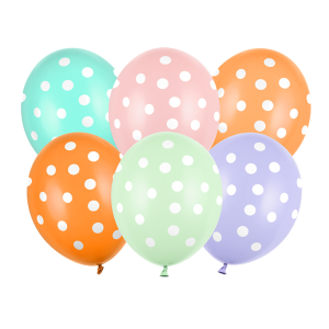 Латексови балони, Pastel Mix Dots