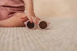 Детски Кръгли Слънчеви Очила Little Pink Flowers